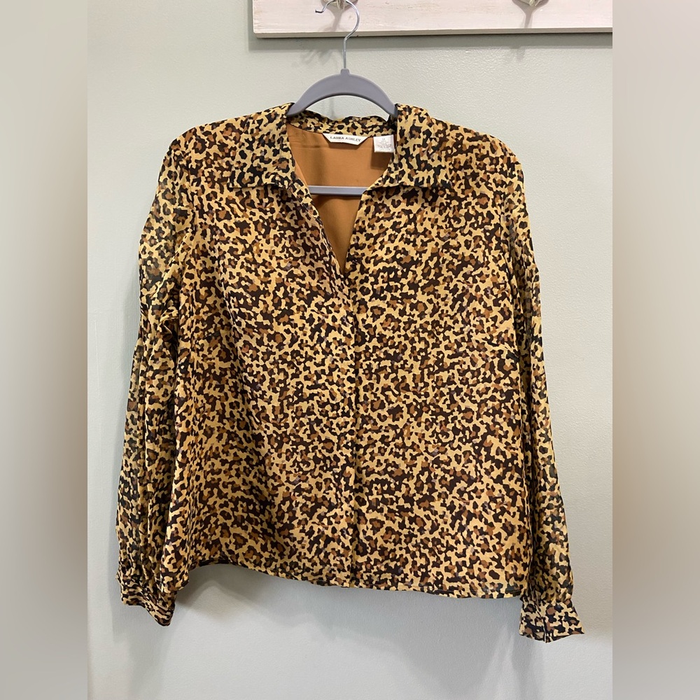 Laura Ashley Women’s Silk Blouse Size10